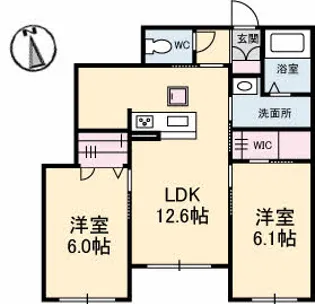 ベラーノ ブリッサ【1階】の間取り