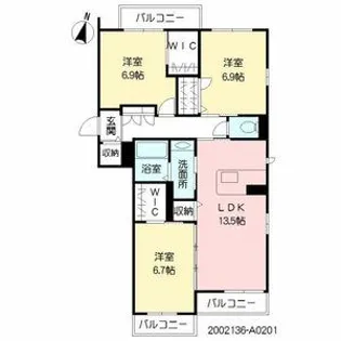 グランド・カルム【2階】の間取り