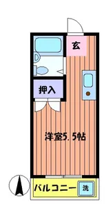 スカイコートK【3階】の間取り