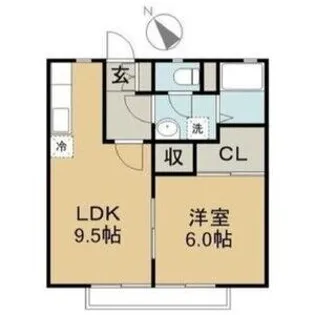 プリムローズ(禁煙物件)【1階】の間取り