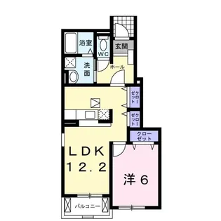 ブリアン コリーヌB【1階】の間取り