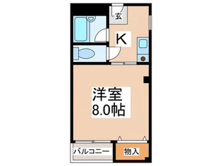 タウンコートこだまII【2階】の間取り