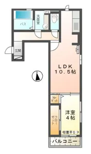 アンベル新山口 II【2階】の間取り