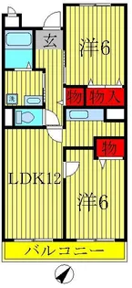 グラシュー【1階】の間取り