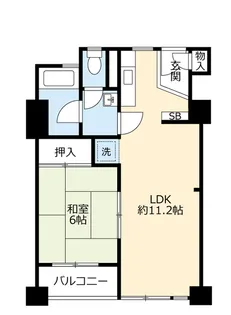 UR新豊里【5階】の間取り