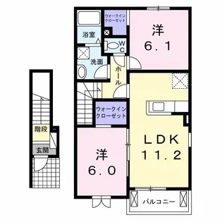 ビューラー【2階】の間取り