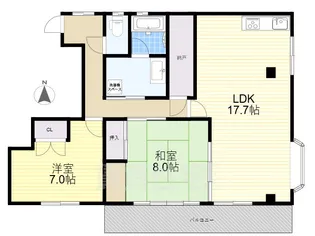 ロイヤルパレス【2階】の間取り