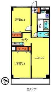 カームコート【5階】の間取り