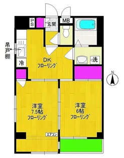 稲田堤グランドハイツ【3階】の間取り