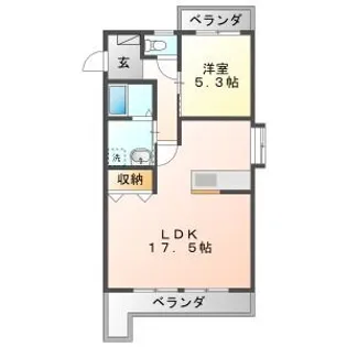 メゾンYK【2階】の間取り