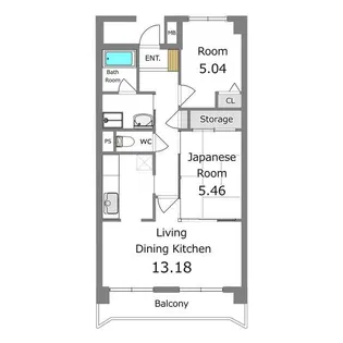 LIBERTY OAK【1階】の間取り