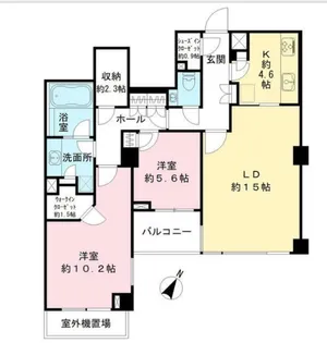 パークマンション白金台【3階】の間取り