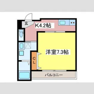 Richesse 一条通【3階】の間取り