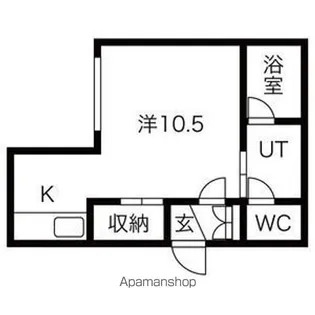 SERENE GARDEN桑園【4階】の間取り