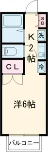 セジュールエイ【2階】の間取り