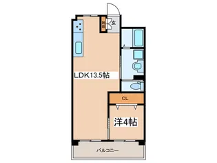 渡辺芦原ビルマンション【3階】の間取り