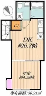 オータムバレー小岩【3階】の間取り