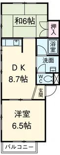 ムーニー瑞穂【1階】の間取り