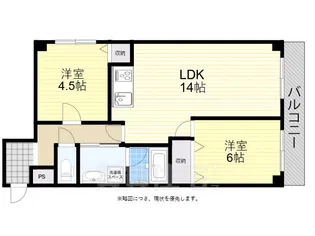 クリスタルハイツ清水丘【8階】の間取り
