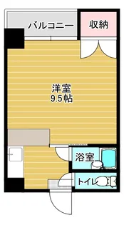 フローラル新屋敷【4階】の間取り