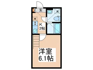 アザーレ・パッシオ宮崎台【2階】の間取り
