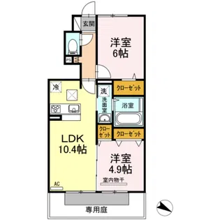 サンヒルズ【1階】の間取り