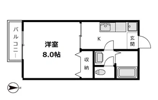 アドミラブールコートA棟【1階】の間取り