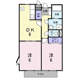 サン華【1階】の間取り