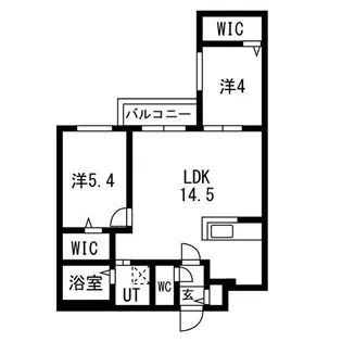 ブランシャールAS北16条N【4階】の間取り