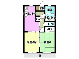 ファミール高丘【1階】の間取り