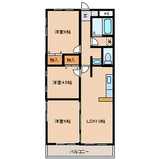 ル・パルフェ壱番館【1階】の間取り