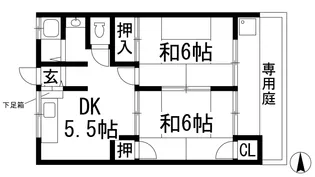 西小路清風荘【1階】の間取り