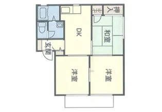 ヴィラフォーレス B【2階】の間取り