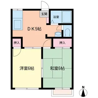 アサヒハイム【2階】の間取り