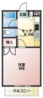 コーポアルカディア【2階】の間取り