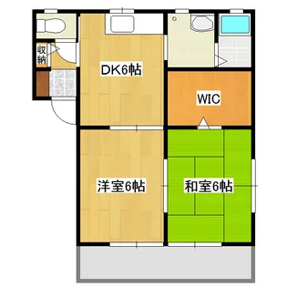 グリーンタウン【2階】の間取り