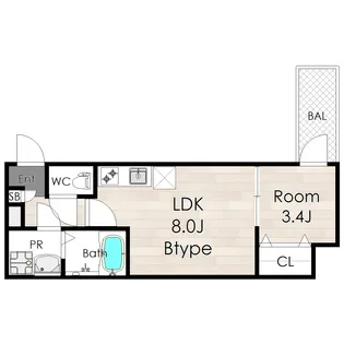 AVANTIOHIRANOICHIMACHIII(アバンティオ平野市町II【2階】の間取り