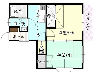 casa timothy(カーサティモシー)【2階】の間取り