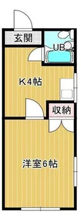 1Kの間取り画像