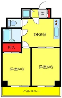 メゾンエトワール【4階】の間取り
