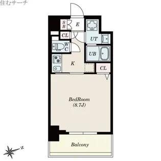S-RESIDENCE四日市安島aloggio【5階】の間取り