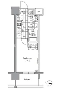 パークハビオ恵比寿【2階】の間取り