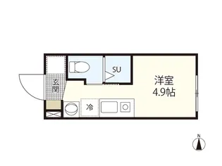 1Rの間取り画像