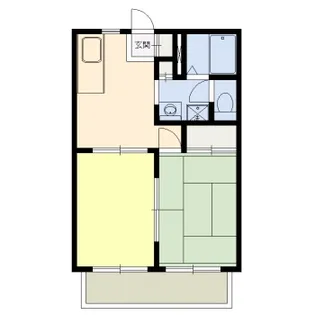 サンライフ南台B【2階】の間取り