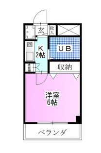 ベルマンション【2階】の間取り