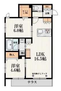 ラ・カーサ セレッソ イースト【1階】の間取り