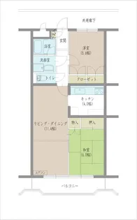 Mハイツ【2階】の間取り