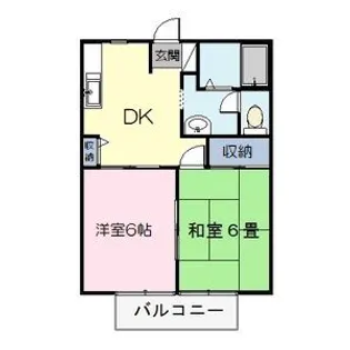 フレンド宝木A【1階】の間取り