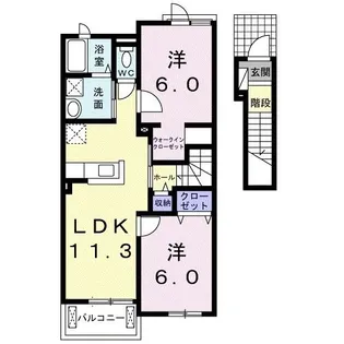 コンフォートVI【2階】の間取り
