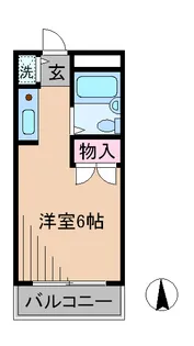 1Rの間取り画像